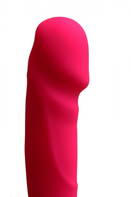 Розовый силиконовый вибратор-реалистик - 20,5 см. Розовый силиконовый вибратор-реалистик - 20,5 см.