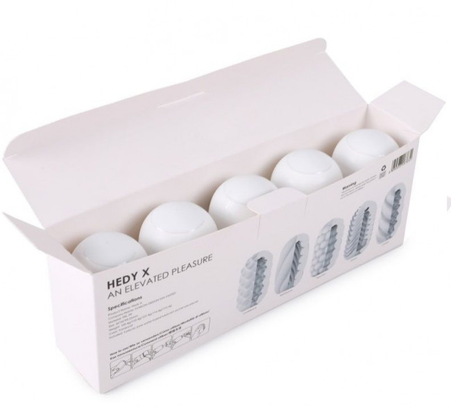 Набор из 5 мастурбаторов Hedy X5 Mixed Набор из 5 мастурбаторов Hedy X5 Mixed
