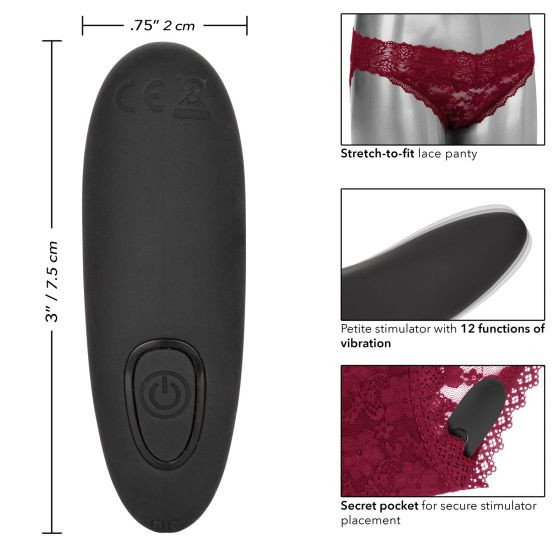 Кружевные трусики с клиторальным вибратором Remote Control Panty Set S/M Кружевные трусики с клиторальным вибратором Remote Control Panty Set S/M