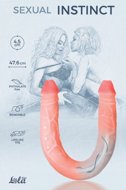 Гнущийся фаллоимитатор Sexual Instinct - 47,6 см. Гнущийся фаллоимитатор Sexual Instinct - 47,6 см.