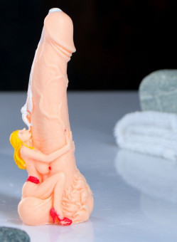 Фигурное мыло "Удержание" с ароматом клубники со сливками - 95 гр.