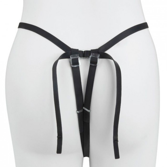 Черный полый страпон с вибрацией Mojo Ghia - 16 см. Черный полый страпон с вибрацией Mojo Ghia - 16 см.