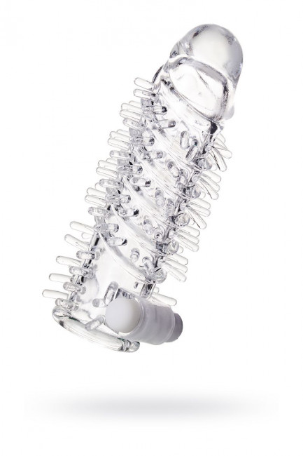 Насадка на пенис TOYFA A-Toys с вибропулей и шипами - 13,4 см. Насадка на пенис TOYFA A-Toys с вибропулей и шипами - 13,4 см.