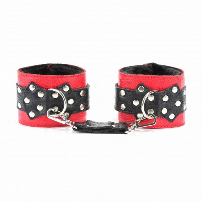 Наручи на пряжке c меховой подкладкой 