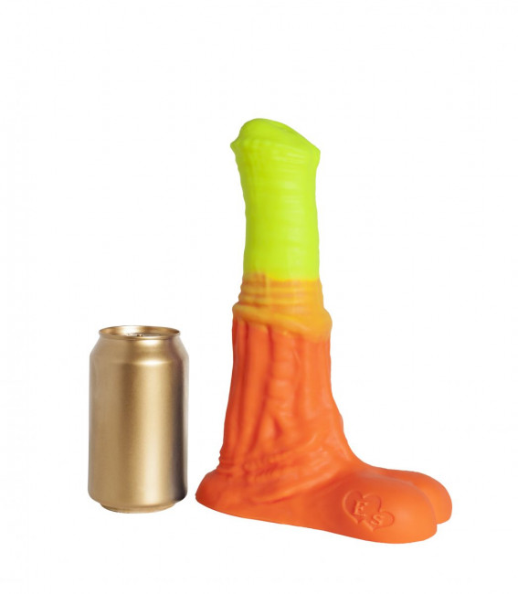 Оранжево-жёлтый фаллоимитатор "Пегас Large+" - 26,5 см. Оранжево-жёлтый фаллоимитатор "Пегас Large+" - 26,5 см.