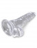 Прозрачный фаллоимитатор King Cock Clear 4" Cock with Balls - 12,7 см.