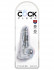 Прозрачный фаллоимитатор King Cock Clear 4" Cock with Balls - 12,7 см.