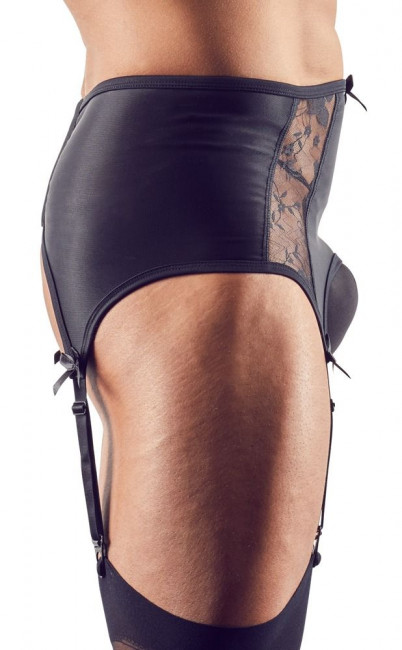 Мужской пояс для чулок с полупрозрачными вставками Мужской пояс для чулок с полупрозрачными вставками