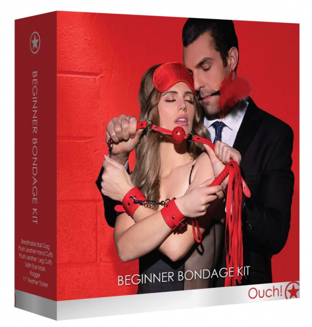 Красный игровой набор Beginners Bondage Kit Красный игровой набор Beginners Bondage Kit