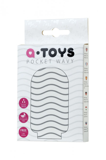 Белый мастурбатор A-Toys Pocket Wavy Белый мастурбатор A-Toys Pocket Wavy