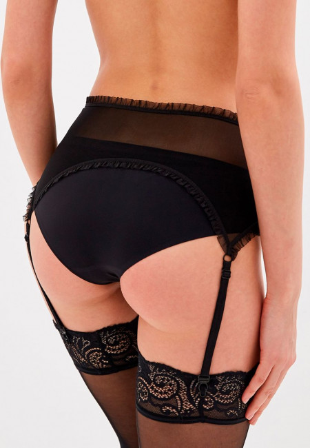 Дерзкий полупрозрачный пояс-сеточка для чулок Дерзкий полупрозрачный пояс-сеточка для чулок