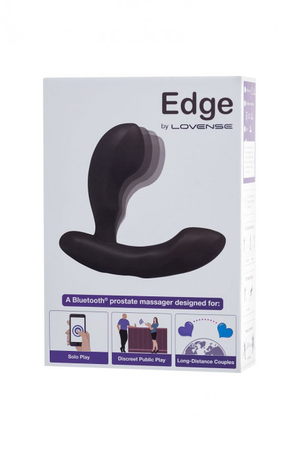 Черный стимулятор простаты Lovense Edge - 11,4 см.