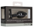 Черная анальная пробка Diamond Butt Plug With Handle - 7,7 см.