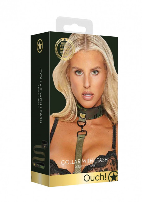 Ошейник с поводком Collar With Leash Army Theme Ошейник с поводком Collar With Leash Army Theme