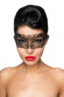 Золотистая карнавальная маска "Киталфа"