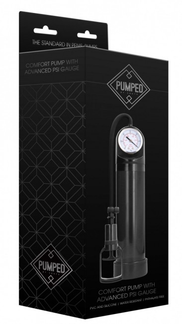 Черная вакуумная помпа с манометром Comfort Pump With Advanced PSI Gaug Черная вакуумная помпа с манометром Comfort Pump With Advanced PSI Gaug