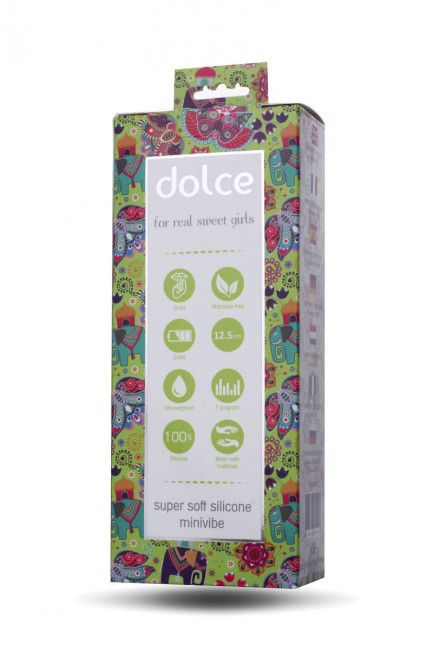 Нежно-зелёный вибратор Dolce Jaxon - 12,5 см. Нежно-зелёный вибратор Dolce Jaxon - 12,5 см.