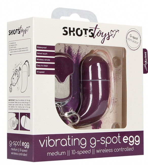 Фиолетовое виброяйцо Medium Wireless Vibrating G-Spot Egg с пультом - 7,5 см. Фиолетовое виброяйцо Medium Wireless Vibrating G-Spot Egg с пультом - 7,5 см.
