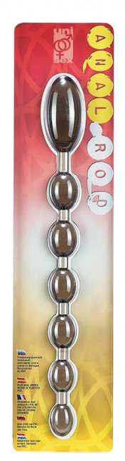 Дымчатая анальная цепочка ANAL ROD - 27,4 см.