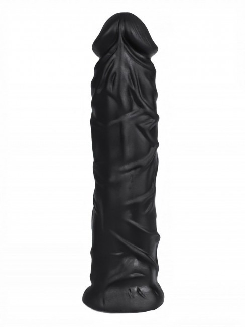 Черная насадка HARNESS для трусиков с плугом №9 - 20 см. Черная насадка HARNESS для трусиков с плугом №9 - 20 см.