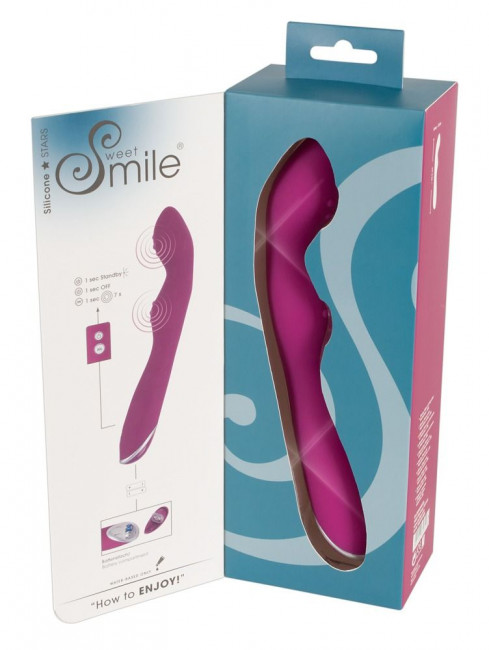Фиолетовый вибратор A & G-Spot Vibrator - 23,5 см.