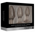 Набор из 3 серебристых анальных пробок Acrylic Goldchip Butt Plug Set