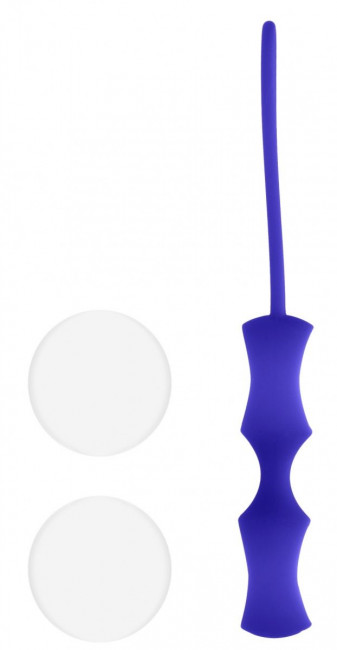 Белые вагинальные шарики Ben Wa Small в синей оболочке Белые вагинальные шарики Ben Wa Small в синей оболочке