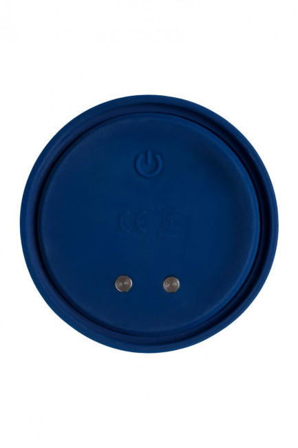 Синяя анальная вибровтулка OPlay Prime - 12 см.