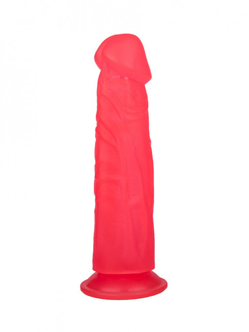 Розовый фаллоимитатор с подошвой-присоской - 18,5 см. Розовый фаллоимитатор с подошвой-присоской - 18,5 см.