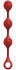 Красные утяжеленные анальные шарики Anal Essentials Weighted Silicone Anal Balls - 34,3 см.