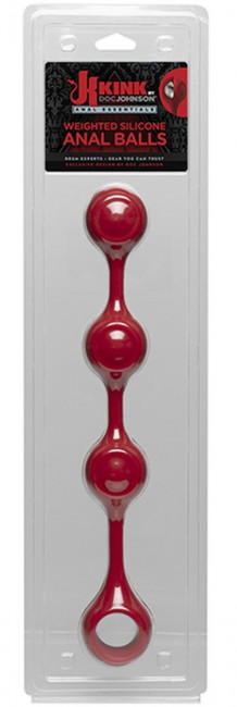 Красные утяжеленные анальные шарики Anal Essentials Weighted Silicone Anal Balls - 34,3 см. Красные утяжеленные анальные шарики Anal Essentials Weighted Silicone Anal Balls - 34,3 см.