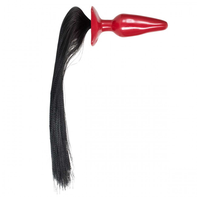 Анальная пробка среднего размера с хвостом PONY PLAY Анальная пробка среднего размера с хвостом PONY PLAY