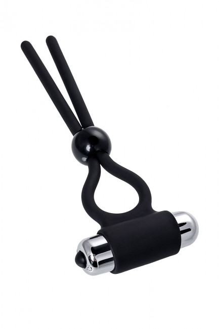 Черное эрекционное лассо Ect с виброэлементом Черное эрекционное лассо Ect с виброэлементом