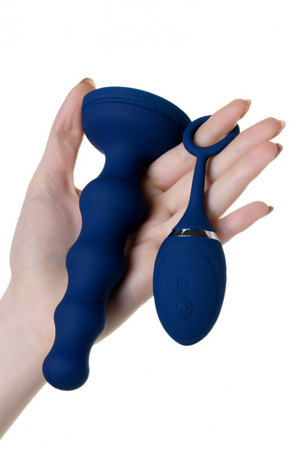 Синяя анальная вибровтулка OPlay Wave с пультом ДУ - 15,5 см. Синяя анальная вибровтулка OPlay Wave с пультом ДУ - 15,5 см.