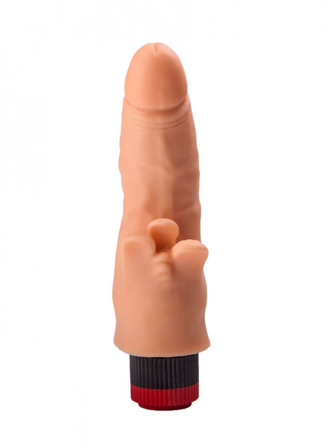 Двойной анально-вагинальный гелевый вибратор - 17 см. Двойной анально-вагинальный гелевый вибратор - 17 см.