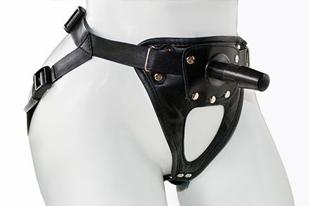 Черный пояс-трусики с насадкой "Soft-Принц" - 17 см. Черный пояс-трусики с насадкой "Soft-Принц" - 17 см.