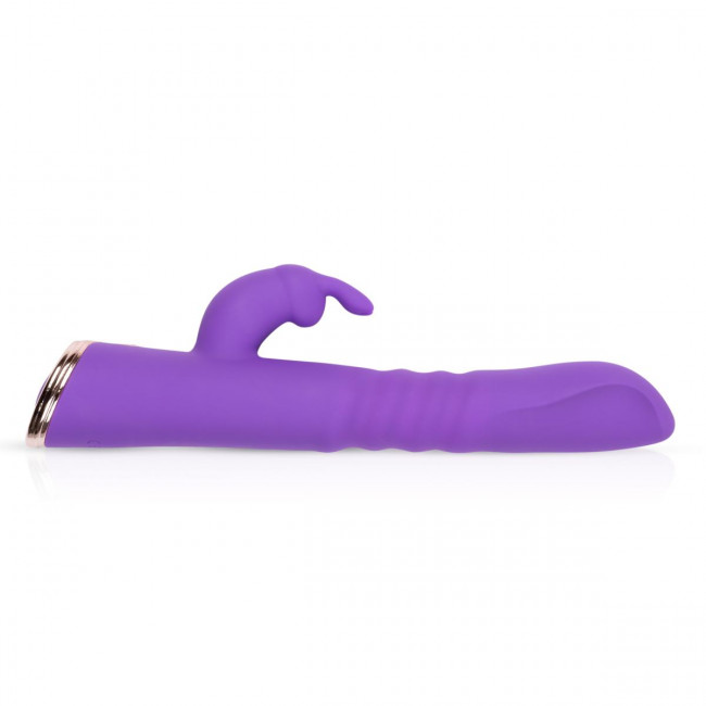 Фиолетовый вибратор-кролик The Queen Thrusting Vibrator - 29 см. Фиолетовый вибратор-кролик The Queen Thrusting Vibrator - 29 см.