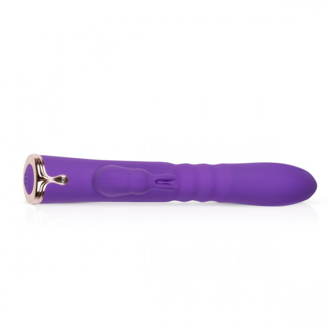 Фиолетовый вибратор-кролик The Queen Thrusting Vibrator - 29 см. Фиолетовый вибратор-кролик The Queen Thrusting Vibrator - 29 см.
