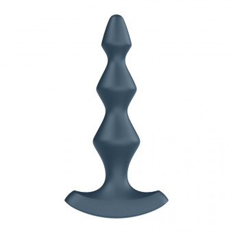 Темно-бирюзовая анальная пробка с вибрацией Lolli Plug 1 - 13,5 см.