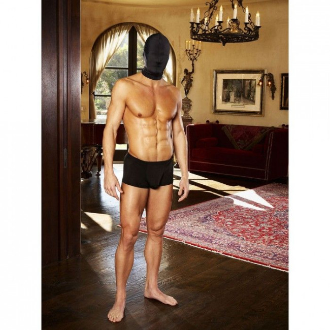 Черная глухая маска на голову Черная глухая маска на голову