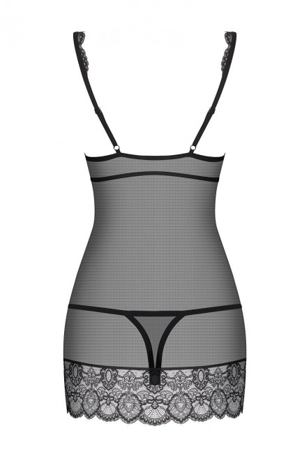 Полупрозрачная облегающая сорочка с лифом на косточках Полупрозрачная облегающая сорочка с лифом на косточках