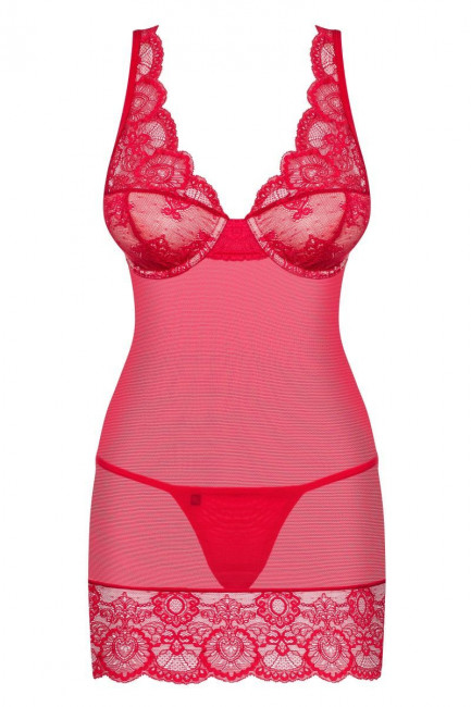 Полупрозрачная облегающая сорочка с лифом на косточках Полупрозрачная облегающая сорочка с лифом на косточках