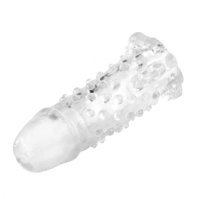 Насадка удлинитель с пупырышками и усиками - 13 см.