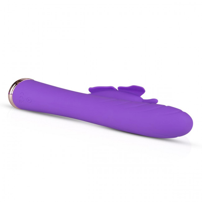 Фиолетовый вибратор-кролик The Princess Butterfly Vibrator - 20,5 см. Фиолетовый вибратор-кролик The Princess Butterfly Vibrator - 20,5 см.