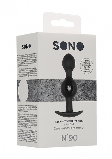 Черная анальная пробка N 90 Self Penetrating Butt Plug - 10,4 см. Черная анальная пробка N 90 Self Penetrating Butt Plug - 10,4 см.