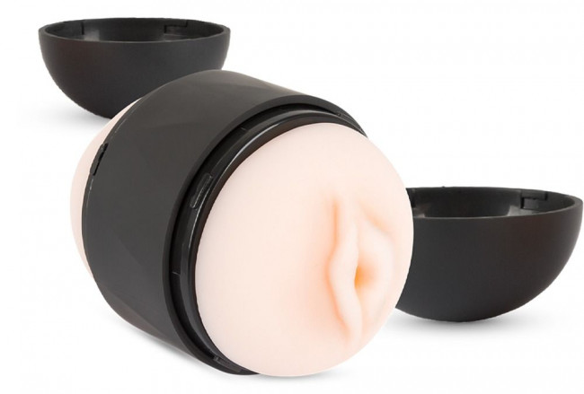 Телесный двусторонний мини-мастурбатор Double Stroker Телесный двусторонний мини-мастурбатор Double Stroker