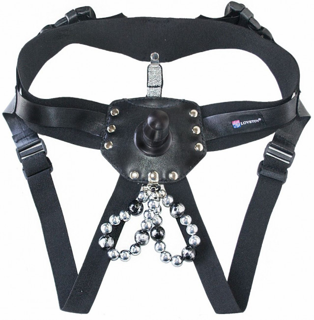 Черный пояс-трусики с насадкой "Гламур Dana" - 15,5 см. Черный пояс-трусики с насадкой "Гламур Dana" - 15,5 см.