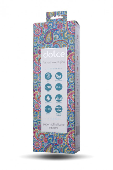 Голубой силиконовый вибратор Dolce Tyler - 16,5 см. Голубой силиконовый вибратор Dolce Tyler - 16,5 см.