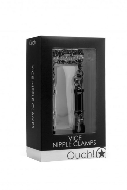 Чёрные зажимы для сосков Vice Nipple Clamps Чёрные зажимы для сосков Vice Nipple Clamps