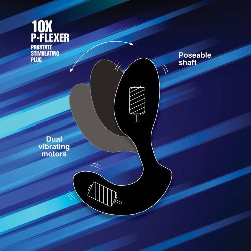 Черный стимулятор простаты 10X P-Flexer Prostate Stimulating Anal Butt Plug - 13,7 см. Черный стимулятор простаты 10X P-Flexer Prostate Stimulating Anal Butt Plug - 13,7 см.
